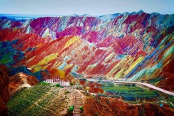 Rainbow Colored Mountains, Zhangye