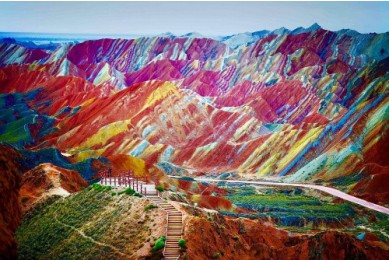 Rainbow Colored Mountains, Zhangye