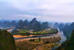 View of Li River from Xianggong Hill