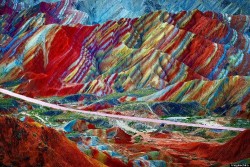 Zhangye Rainbow Colored Mountains